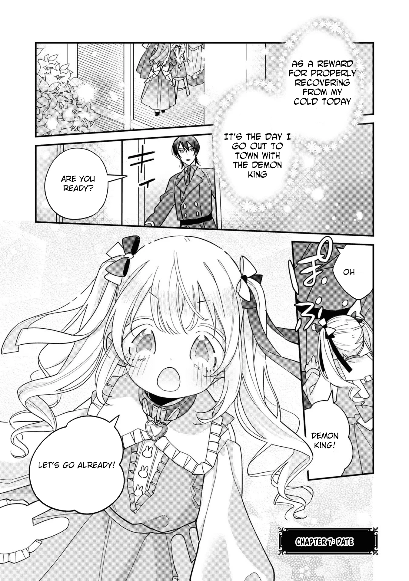 Seijo wo Kubi ni nattara, Naze ka Youjoka shite Maou no Pet ni narimashita. Chapter 7 - page 1